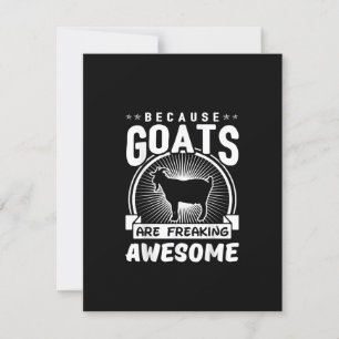Invitación Porque las cabras son increíblemente geniales Amor
