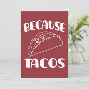 Invitación Porque Tacos      