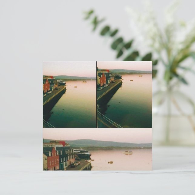 Invitación Port of Tobermory, Isle of Mull, Scotland (Anverso de pie)