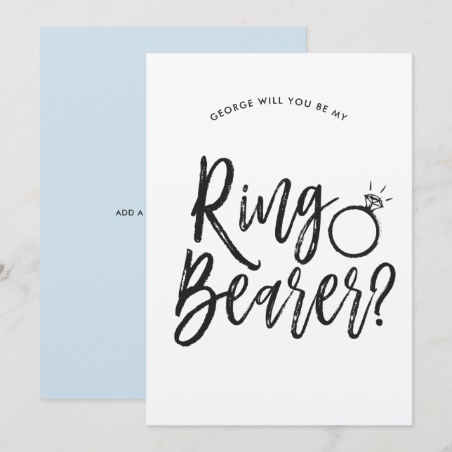 Invitación Portaarrillos | Estilo de Letra Personalizado para (Anverso / Reverso)