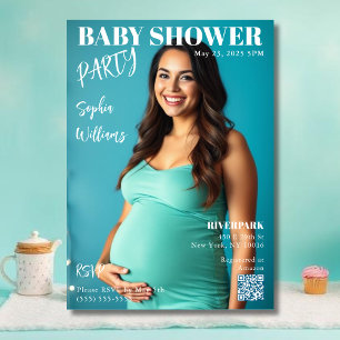 Invitación Portada de Baby Shower Magazine