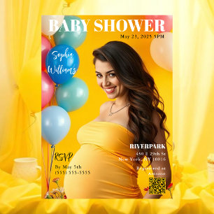 Invitación Portada de Baby Shower Magazine