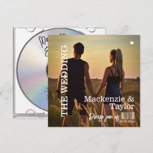 Invitación Portada de CD para Boda
