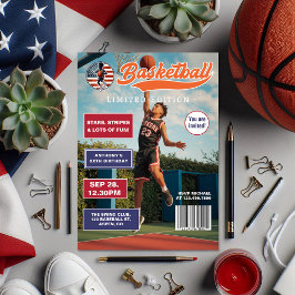 Invitación Portada de la revista American Boy Basketball Bird