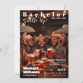 Invitación Portada de la revista Bacheler Country