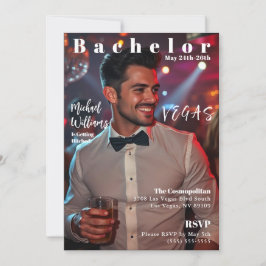 Invitación Portada de la revista Bachelet Vegas Weekend