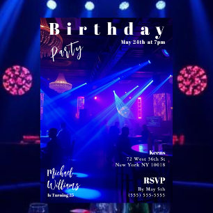 Invitación Portada de la revista Birday Party