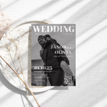 Portada de la revista Boda único de fotos en blanc