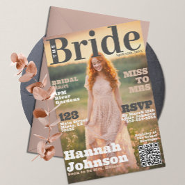 Invitación Portada de la revista Bridal Shower