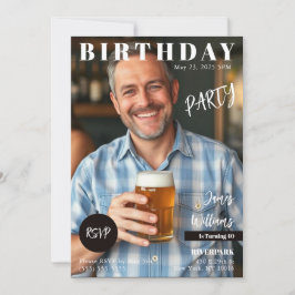 Invitación Portada de la revista Cumpleaños