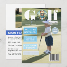 Portada de la revista de golf Foto de niño cumplea