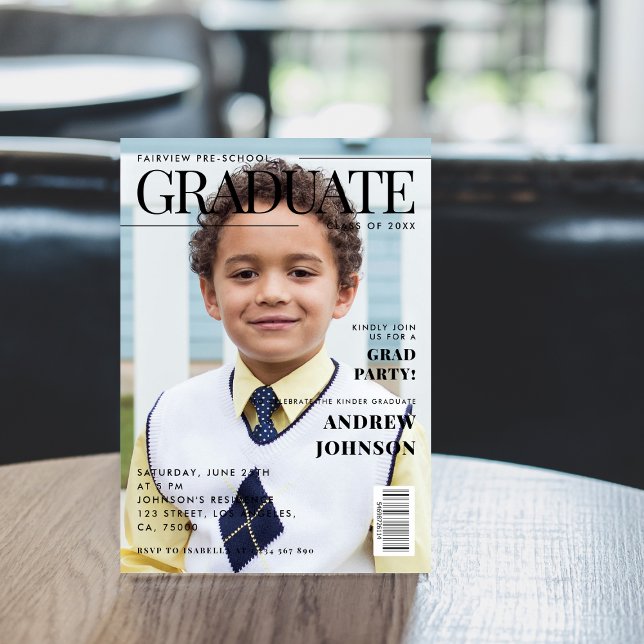 Invitación Portada de la revista de graduación de guardería p (Subido por el creador)