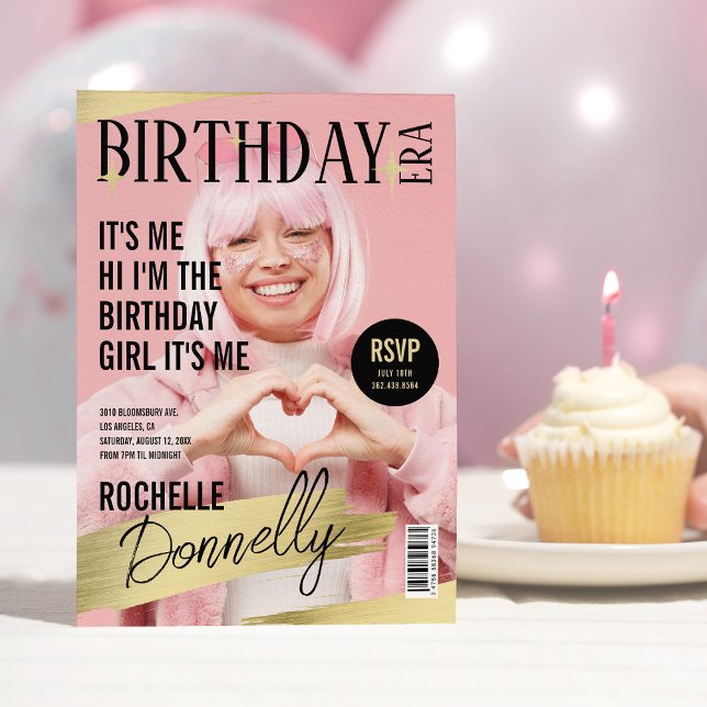 Invitación Portada de la revista Foto Fiesta de la era del cu (Subido por el creador)