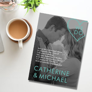 Invitación Portada de la revista Foto oscura Verde Minimalist