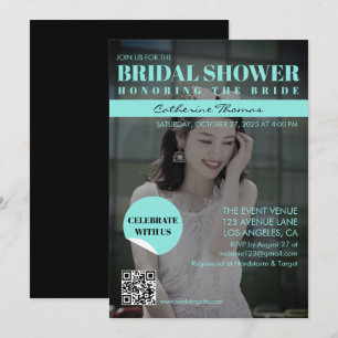 Invitación Portada de la revista Fotografía oscura de moda