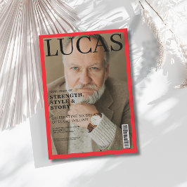 Invitación Portada de la revista moderna 60ª fiesta de cumple