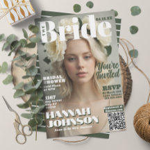 Portada de la revista moderna Bridal Shower