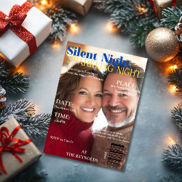 Invitación Portada de la revista Silent Night, Sparkling Nigh