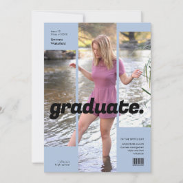 Invitación Portada de la revista simple y moderna