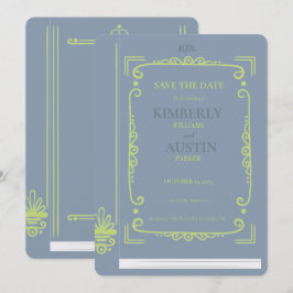 Invitación Portada de libro antiguo | Tema de libro para guar