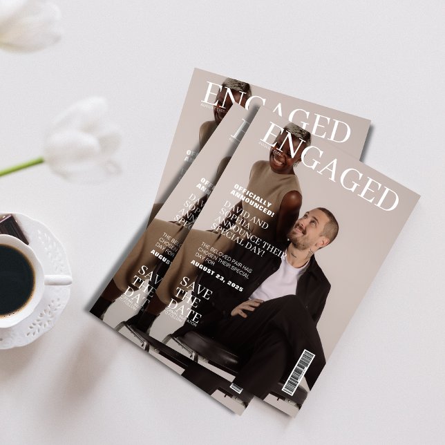 Invitación Portada de Photo Magazine, guardar la fecha (Subido por el creador)