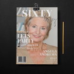 Invitación Portada de revista de moda | 60.ª fiesta de cumple<br><div class="desc">"Prepárate para celebrar tu gran día con los seres queridos - ¡es hora de una fiesta de cumpleaños como ningún otro! Las invitaciones a las fotos temáticas de nuestra portada de la revista añaden una moda y un estilo moderno a su evento, asegurándose de que sea uno a recordar. Personaliza...</div>