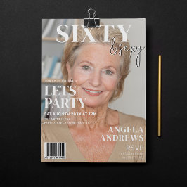 Invitación Portada de revista de moda | Fiesta de cumpleaños 