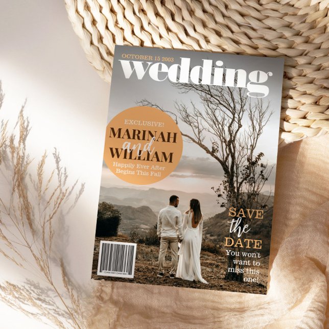 Invitación Portada De Revista De Moda Guardar La Foto De Fech (Subido por el creador)