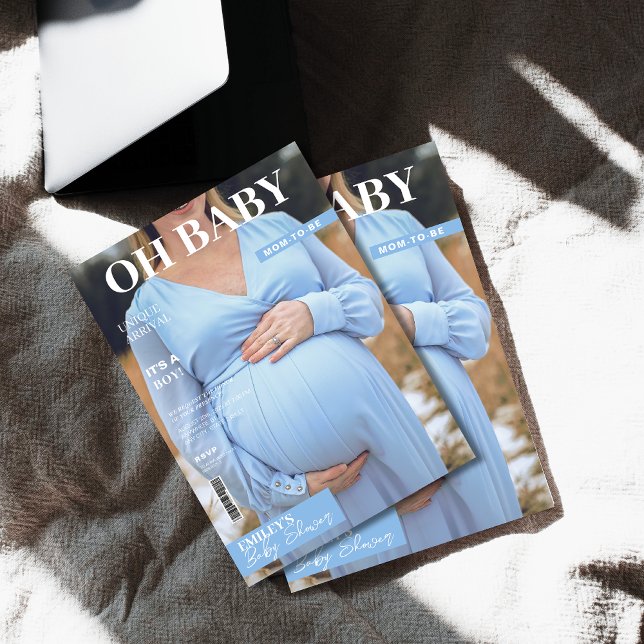 Invitación portada de revista Foto de Boy Baby (Subido por el creador)