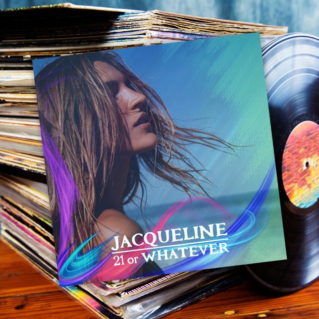 Invitación Portada del álbum de música retro 21st Birthday Co (Subido por el creador)