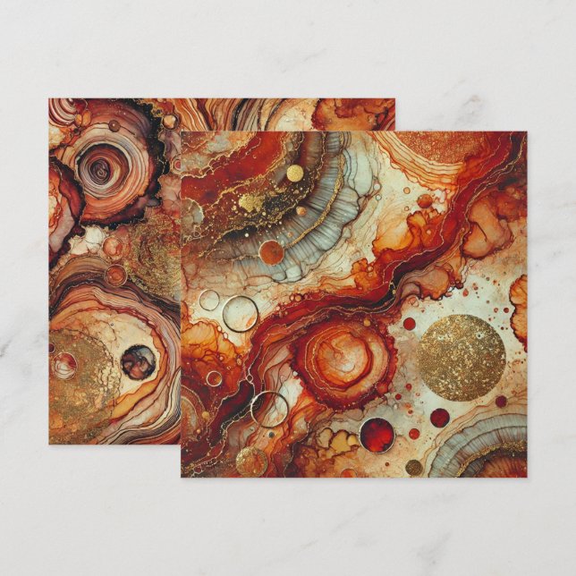 Invitación Portafolios de calabaza para alcohol para imprenta (Anverso / Reverso)