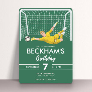 Invitación Portero de fútbol 