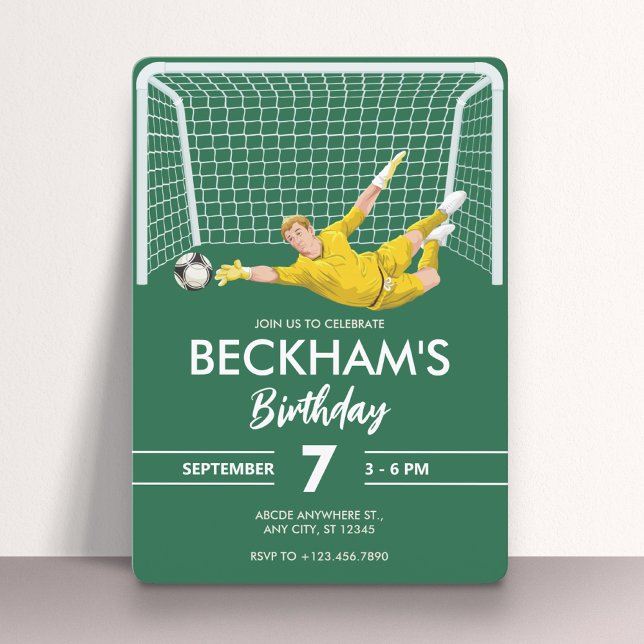 Invitación Portero de fútbol  (Subido por el creador)