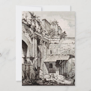 Invitación Pórtico de Octavia Roma Arte en Blanco y Negro