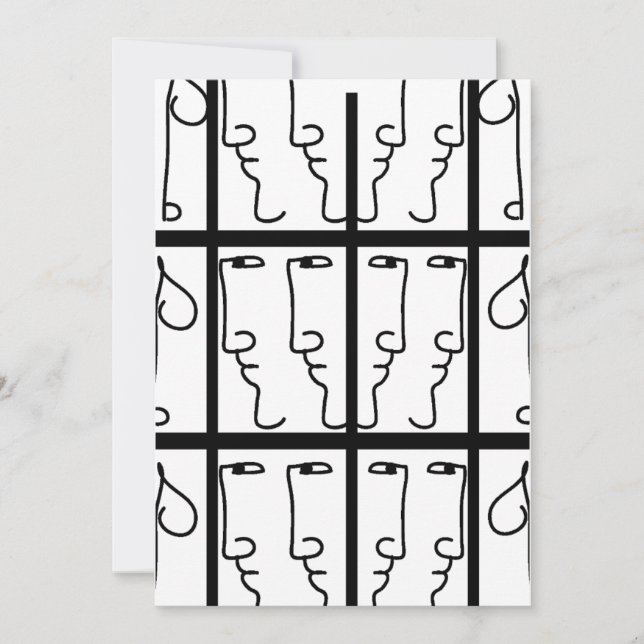 Invitación Portrait Cubiste (Anverso)