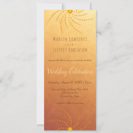 Invitación Pos de sol sombríos y soleados mandala boda