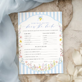 Invitación Posey ¿Cuánto conoces a la novia?