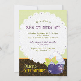 Invitación Posh Cupcake Fiesta 30 cumpleaños