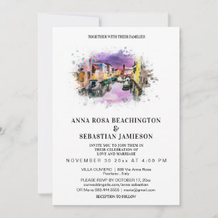 Invitación *~* POSITANO Italia FOTO AR20 Boda RSVP