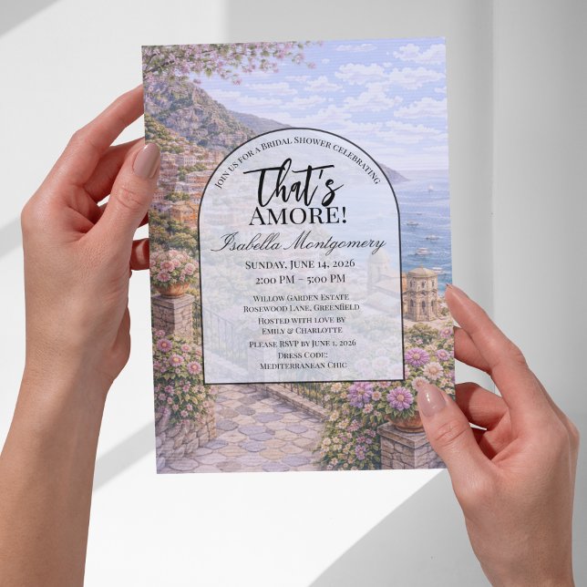 Invitación Positano Italian Themed Bridal Shower (Positano Italian Themed Bridal Shower Invitations
)