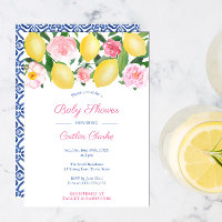 Positano Lemons Chica de Rosas Rosa Fiesta Baby Sh