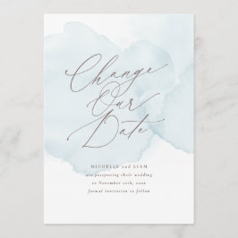 Invitación Posponer cambio de fecha de lavado de acuarela sua