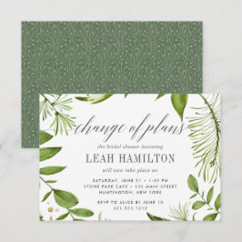 Invitación Posposición de la ducha salvaje de novia Meadow