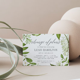 Invitación Posposición de la ducha salvaje de novia Meadow