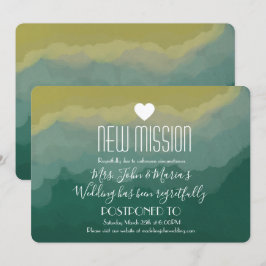 Invitación Posposición de nueva misión del bosque de Mistry s