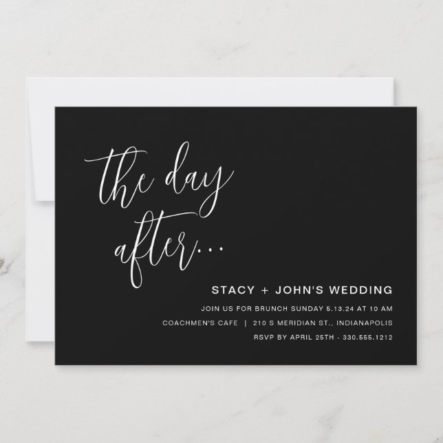 Invitación Post Boda Brunch (Anverso)