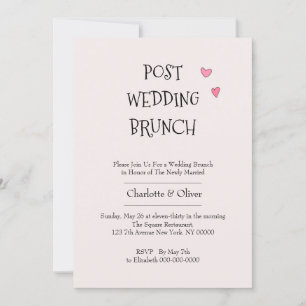 Invitación Post Boda Brunch