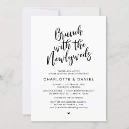 Invitación Post boda, Brunch con los recién casados, Elopemen
