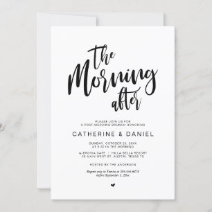 Invitación Post boda Brunch, la mañana siguiente