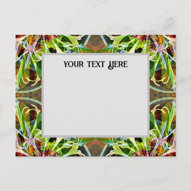 Invitación Postal con botón de soltero (Anverso)